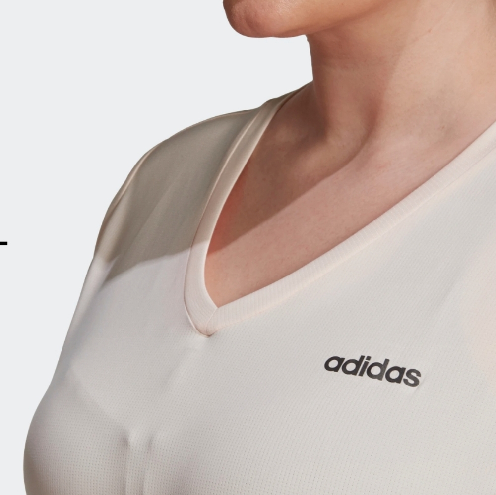 Adidas Plus Size Training V Neck Graphic Tee - Picture 8 of 9